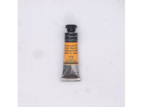 l’Aquarelle watercolor paint - Sennelier - 579, Sennelier Yellow Deep, 10 ml