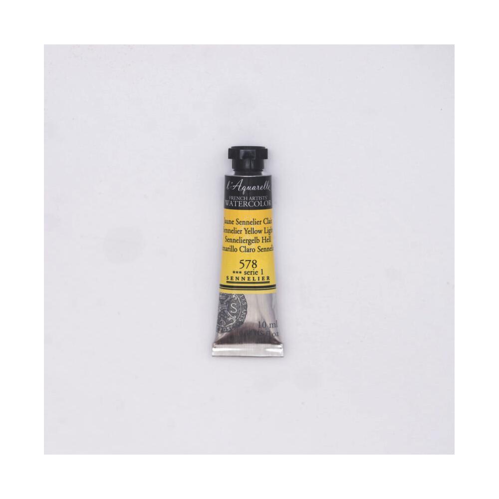 Farba akwarelowa l’Aquarelle - Sennelier - 578, Sennelier Yellow Light, 10 ml