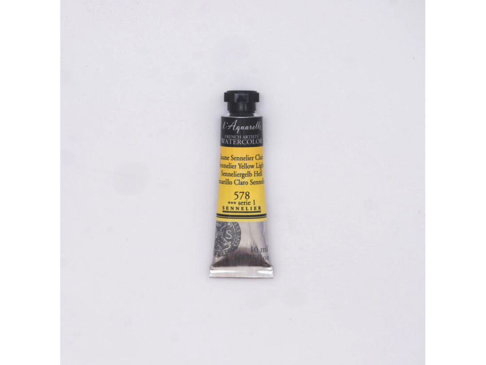 Farba akwarelowa l’Aquarelle - Sennelier - 578, Sennelier Yellow Light, 10 ml