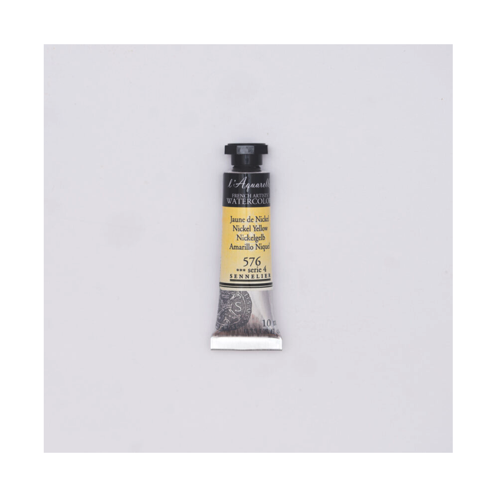 Farba akwarelowa l’Aquarelle - Sennelier - 576, Nickel Yellow, 10 ml
