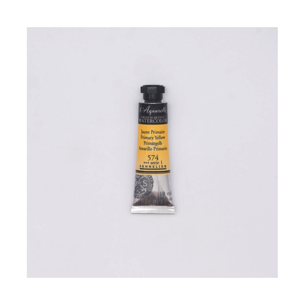 l’Aquarelle watercolor paint - Sennelier - 574, Primary Yellow, 10 ml