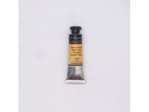 Farba akwarelowa l’Aquarelle - Sennelier - 567, Naples Yellow, 10 ml