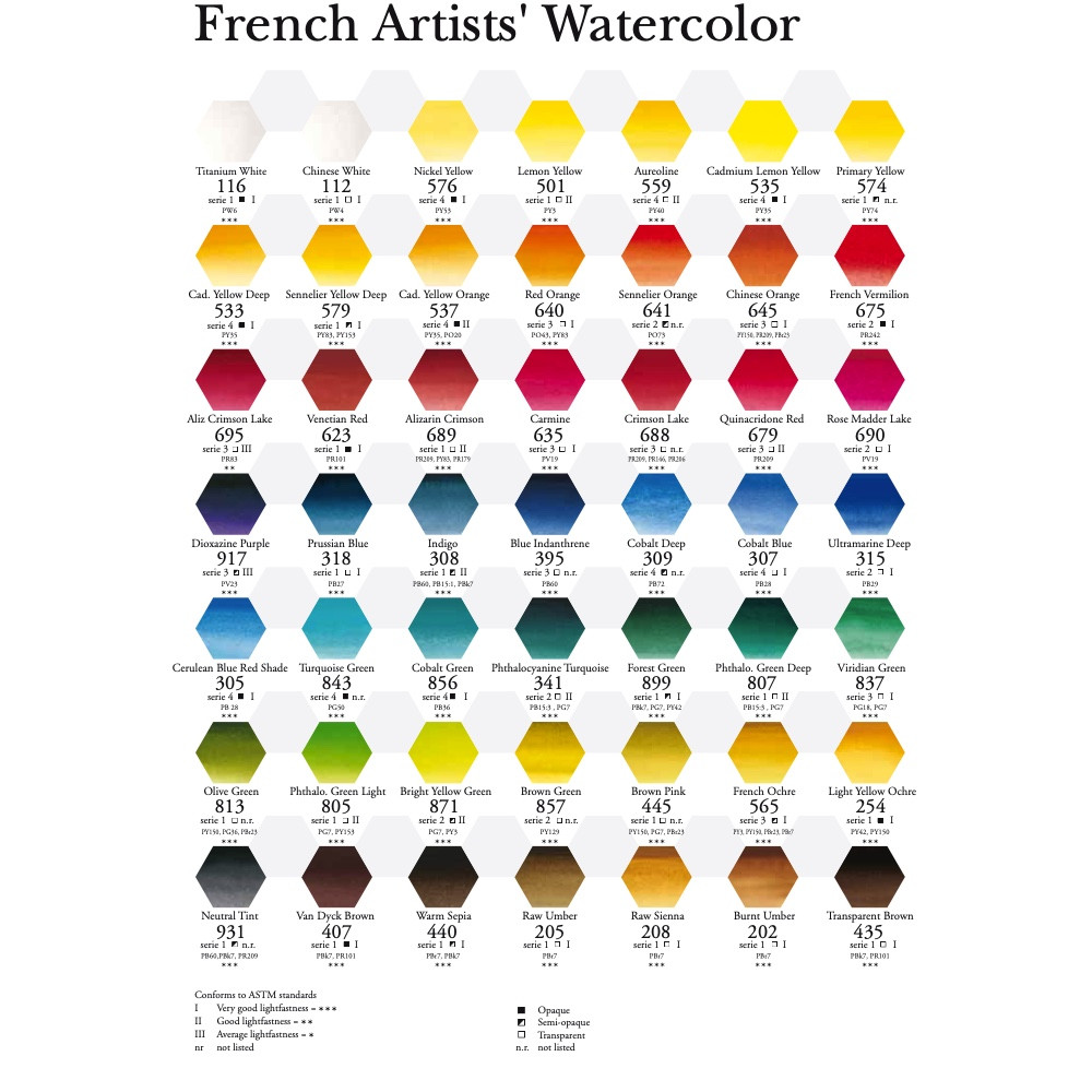 l’Aquarelle watercolor paint - Sennelier - 561, Yellow Lake, 10 ml