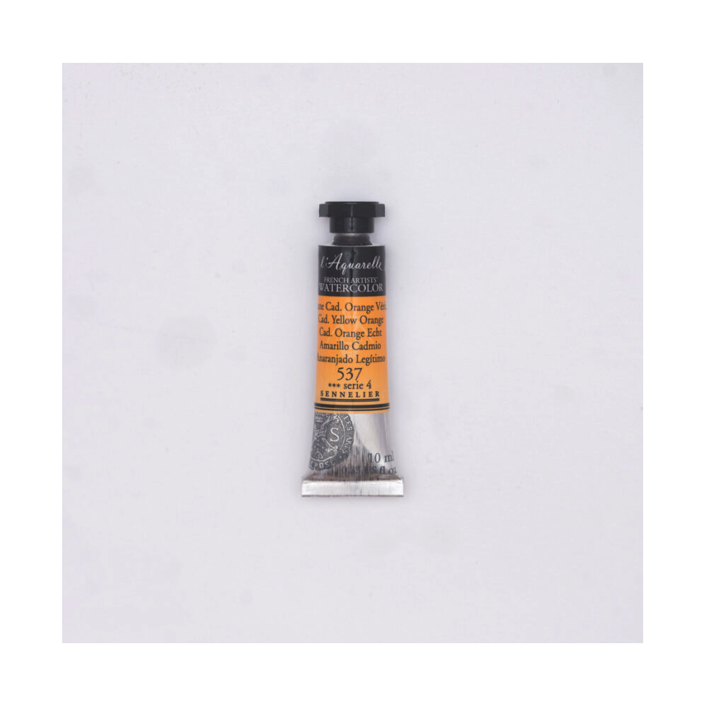 l’Aquarelle watercolor paint - Sennelier - 537, Cadmium Yellow Orange, 10 ml