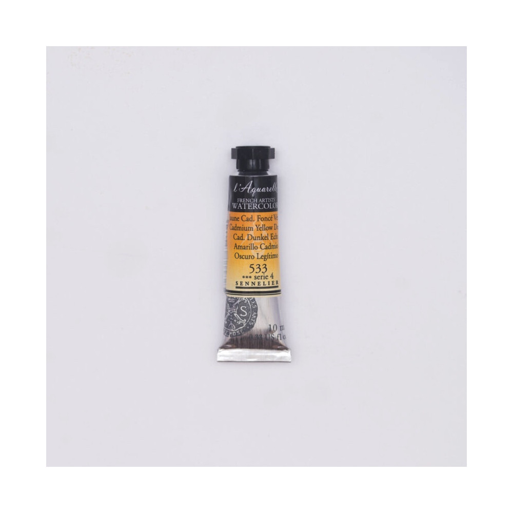 Farba akwarelowa l’Aquarelle - Sennelier - 533, Cadmium Yellow Deep, 10 ml
