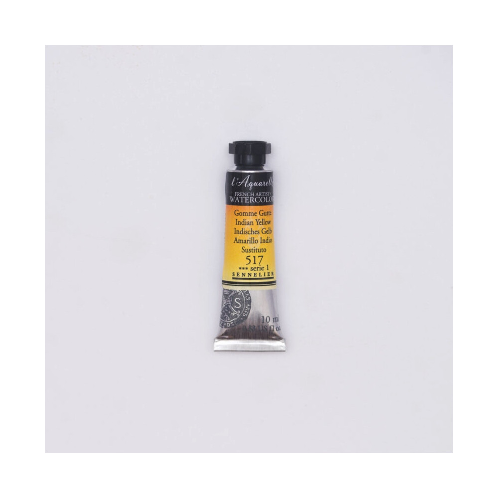 Farba akwarelowa l’Aquarelle - Sennelier - 517, Indian Yellow, 10 ml