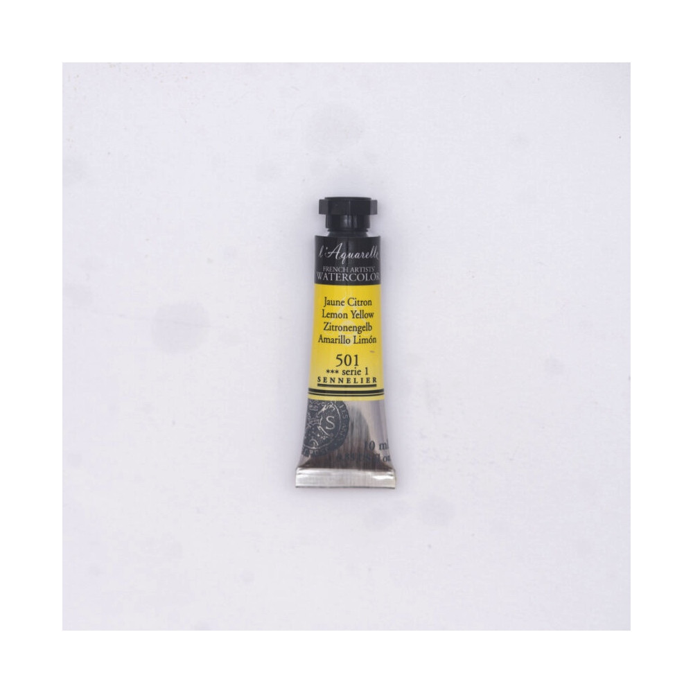 l’Aquarelle watercolor paint - Sennelier - 501, Lemon Yellow, 10 ml