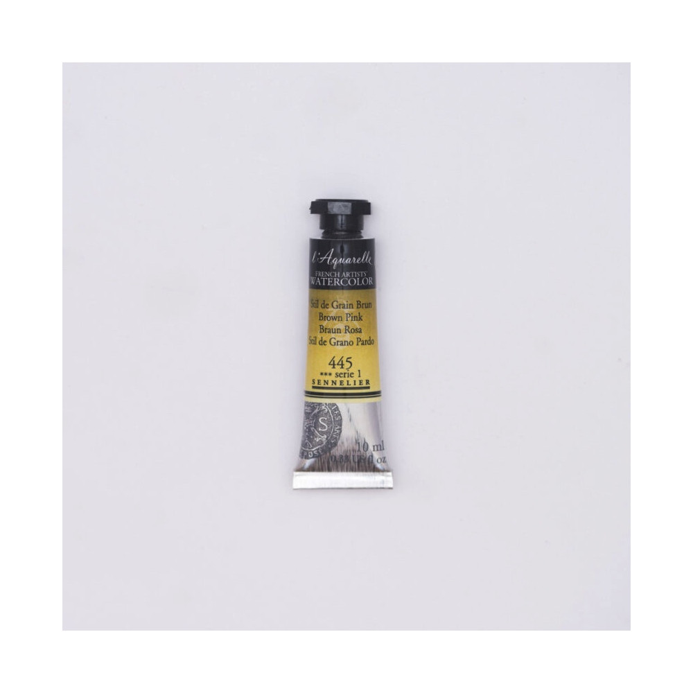 Farba akwarelowa l’Aquarelle - Sennelier - 445, Brown Pink, 10 ml