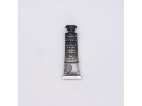 l’Aquarelle watercolor paint - Sennelier - 443, Raw Sepia, 10 ml