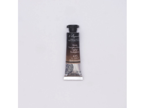 l’Aquarelle watercolor paint - Sennelier - 435, Transparent Brown, 10 ml