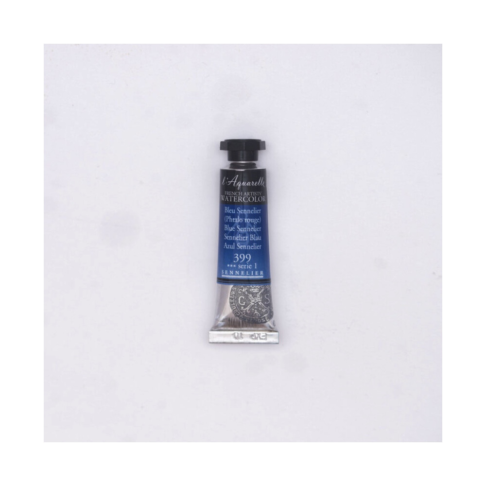 Farba akwarelowa l’Aquarelle - Sennelier - 399, Blue Sennelier, 10 ml