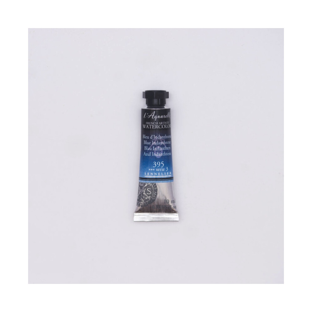 Farba akwarelowa l’Aquarelle - Sennelier - 395, Blue Indanthrene, 10 ml