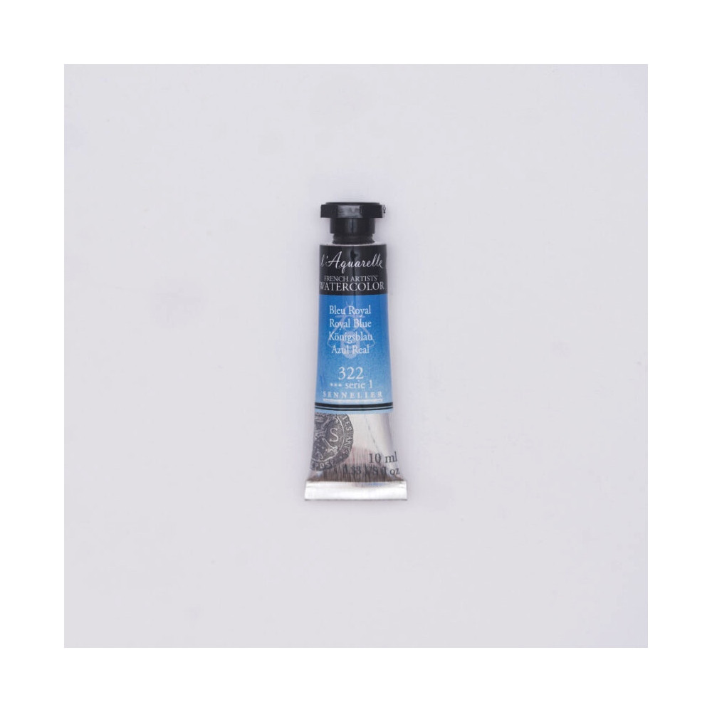 Farba akwarelowa l’Aquarelle - Sennelier - 322, Royal Blue, 10 ml