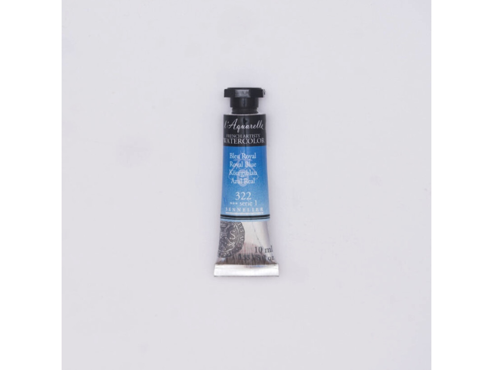 Farba akwarelowa l’Aquarelle - Sennelier - 322, Royal Blue, 10 ml