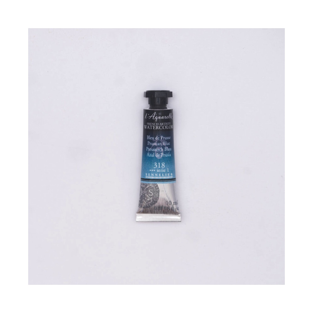 Farba akwarelowa l’Aquarelle - Sennelier - 318, Prussian Blue, 10 ml
