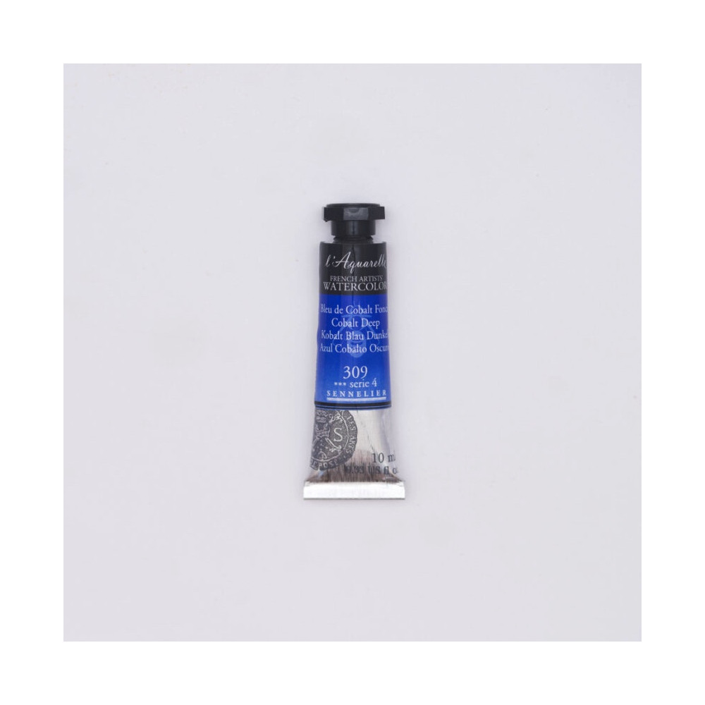 l’Aquarelle watercolor paint - Sennelier - 309, Cobalt Deep, 10 ml