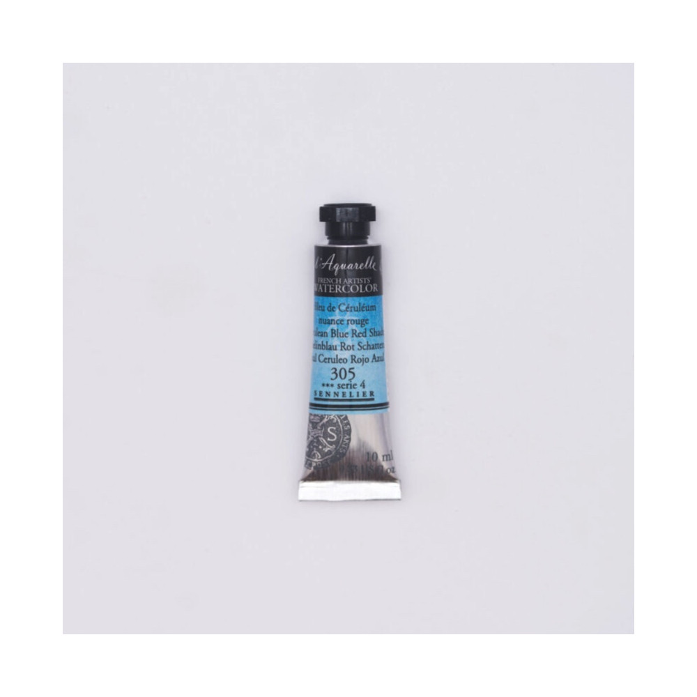Farba akwarelowa l’Aquarelle - Sennelier - 305, Cerulean Blue Red Shade, 10 ml
