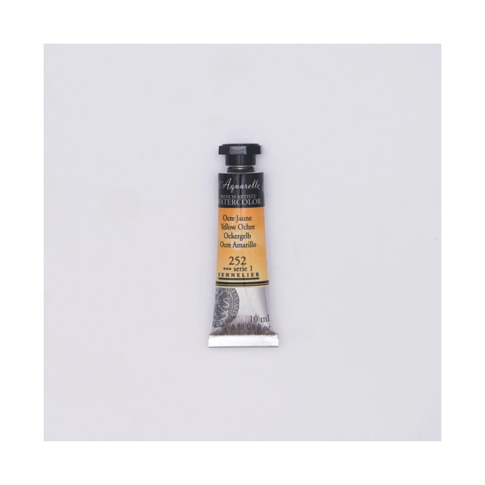 l’Aquarelle watercolor paint - Sennelier - 252, Yellow Ochre, 10 ml