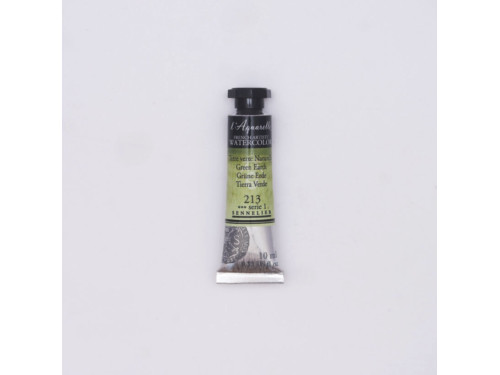 Farba akwarelowa l’Aquarelle - Sennelier - 213, Green Earth, 10 ml