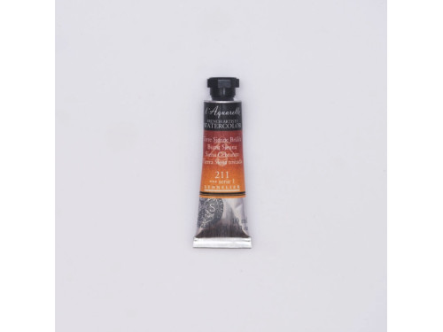 Farba akwarelowa l’Aquarelle - Sennelier - 211, Burnt Sienna, 10 ml