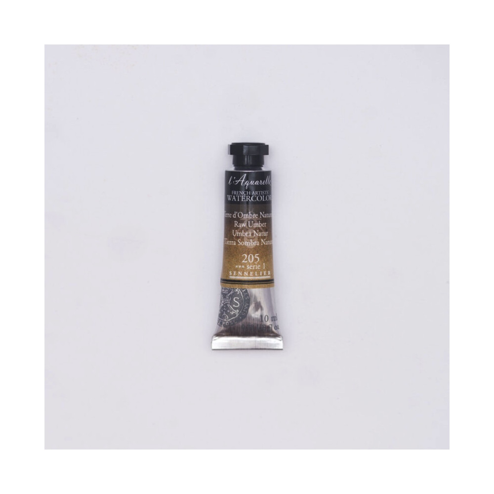 l’Aquarelle watercolor paint - Sennelier - 205, Raw Umber, 10 ml