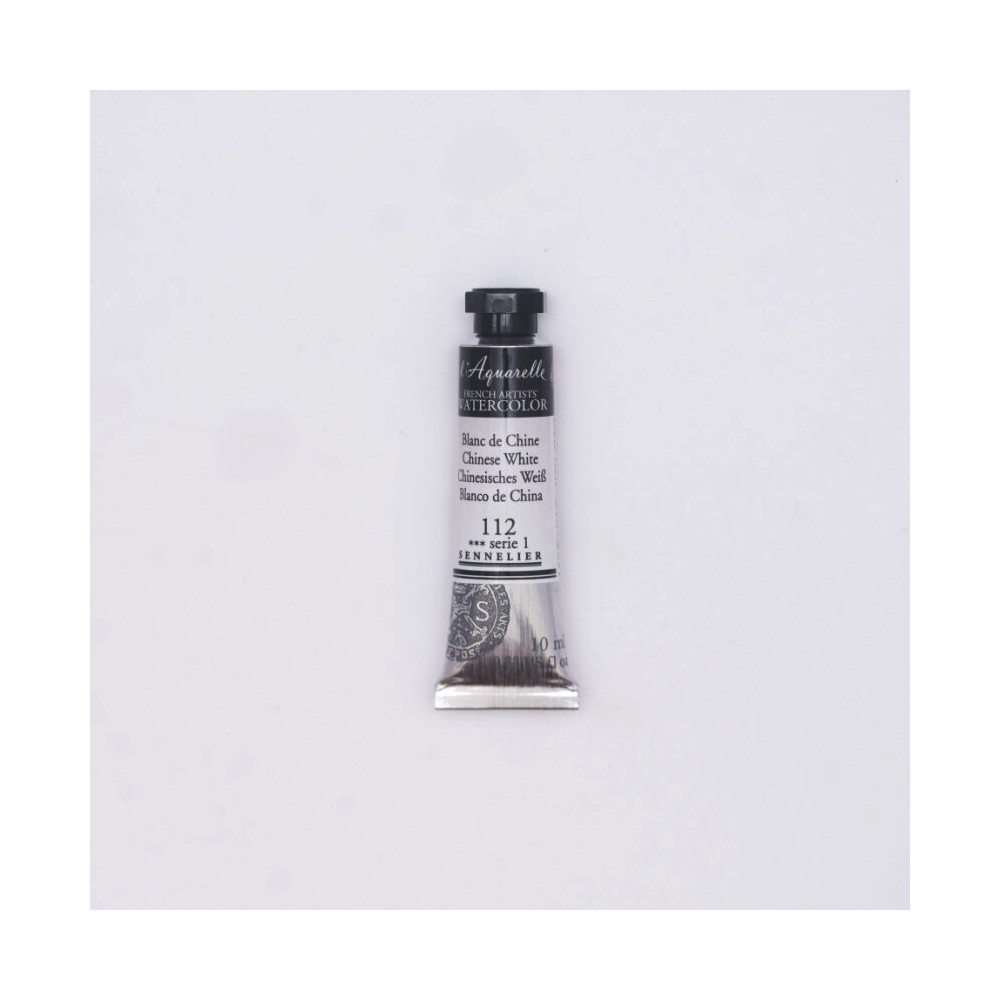 l’Aquarelle watercolor paint - Sennelier - 112, Chinese White, 10 ml