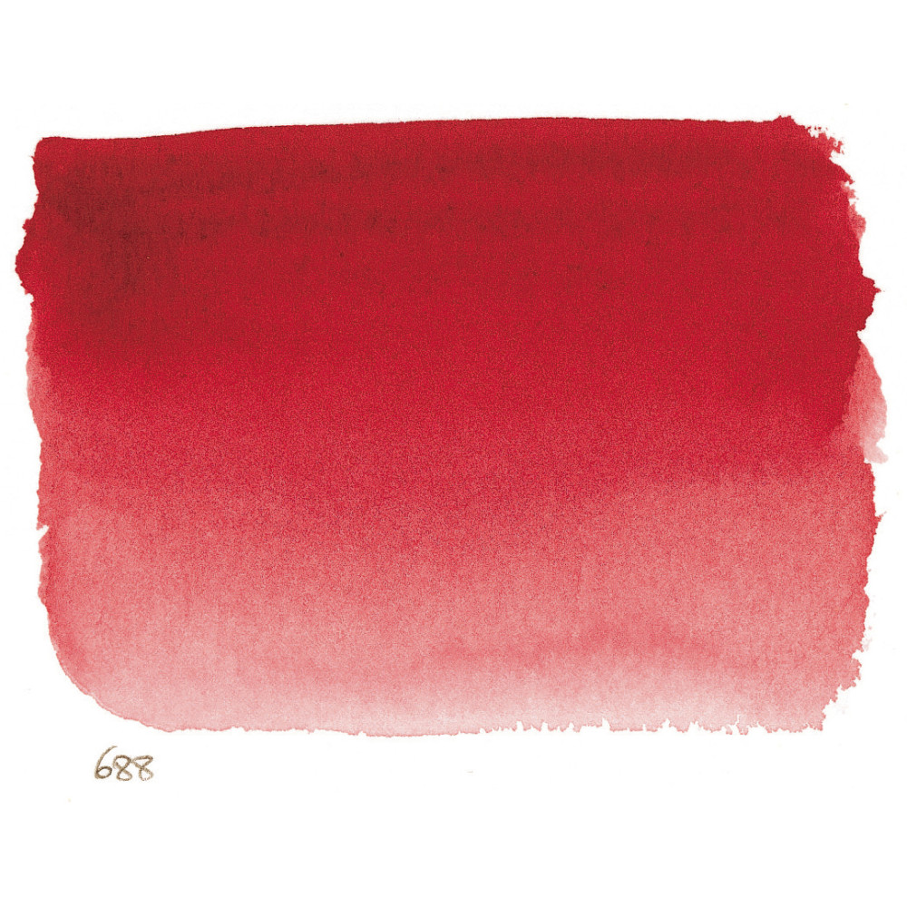l’Aquarelle watercolor paint half pan - Sennelier - 688, Crimson Lake