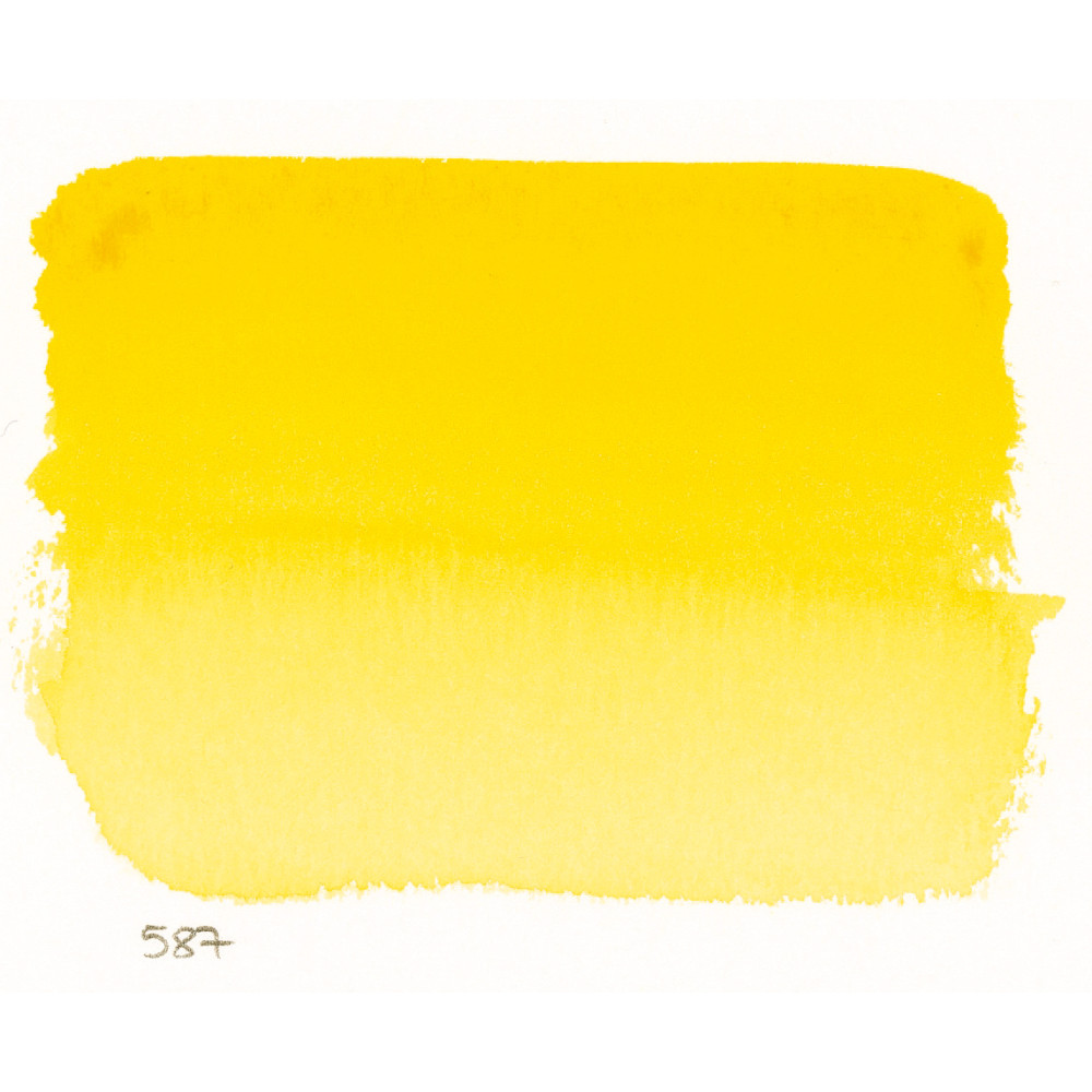 l’Aquarelle watercolor paint half pan - Sennelier - 587, Yellow Sophie