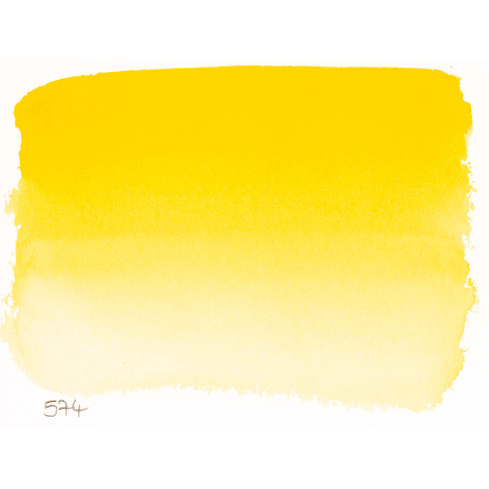 l’Aquarelle watercolor paint half pan - Sennelier - 574, Primary Yellow