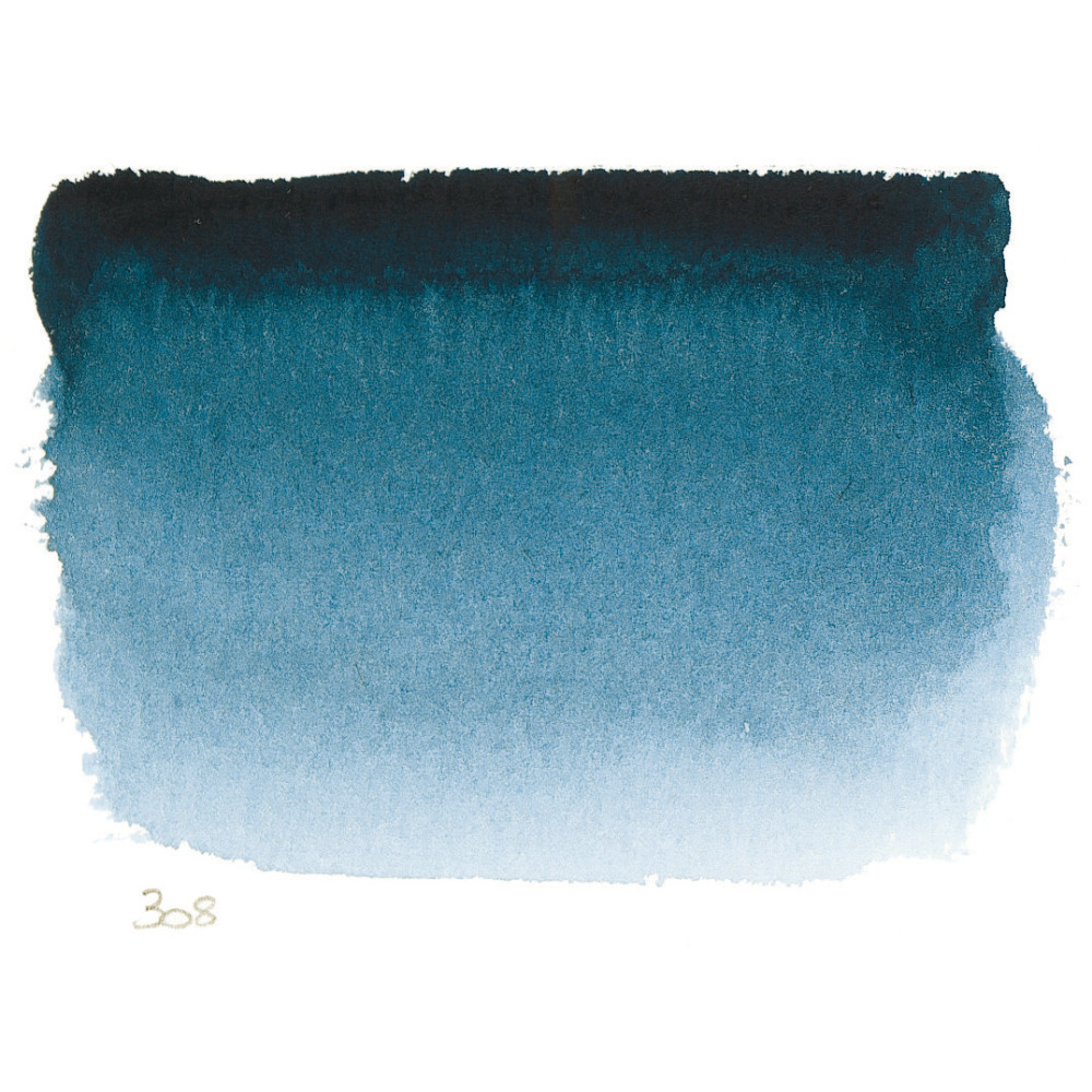 l’Aquarelle watercolor paint half pan - Sennelier - 308, Indigo