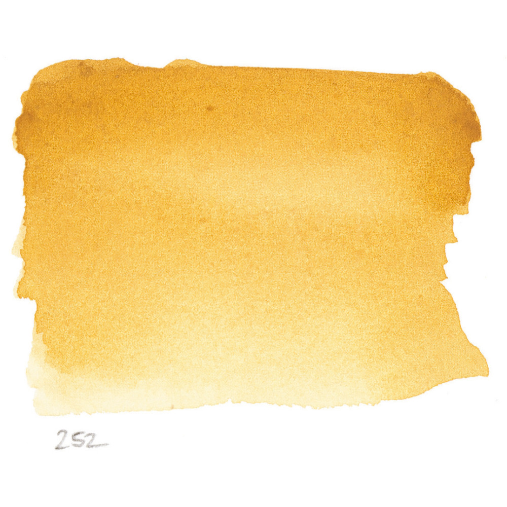 l’Aquarelle watercolor paint half pan - Sennelier - 252, Yellow Ochre