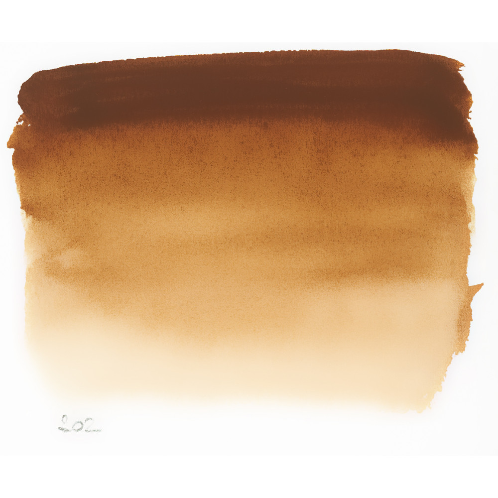 l’Aquarelle watercolor paint half pan - Sennelier - 202, Burnt Umber