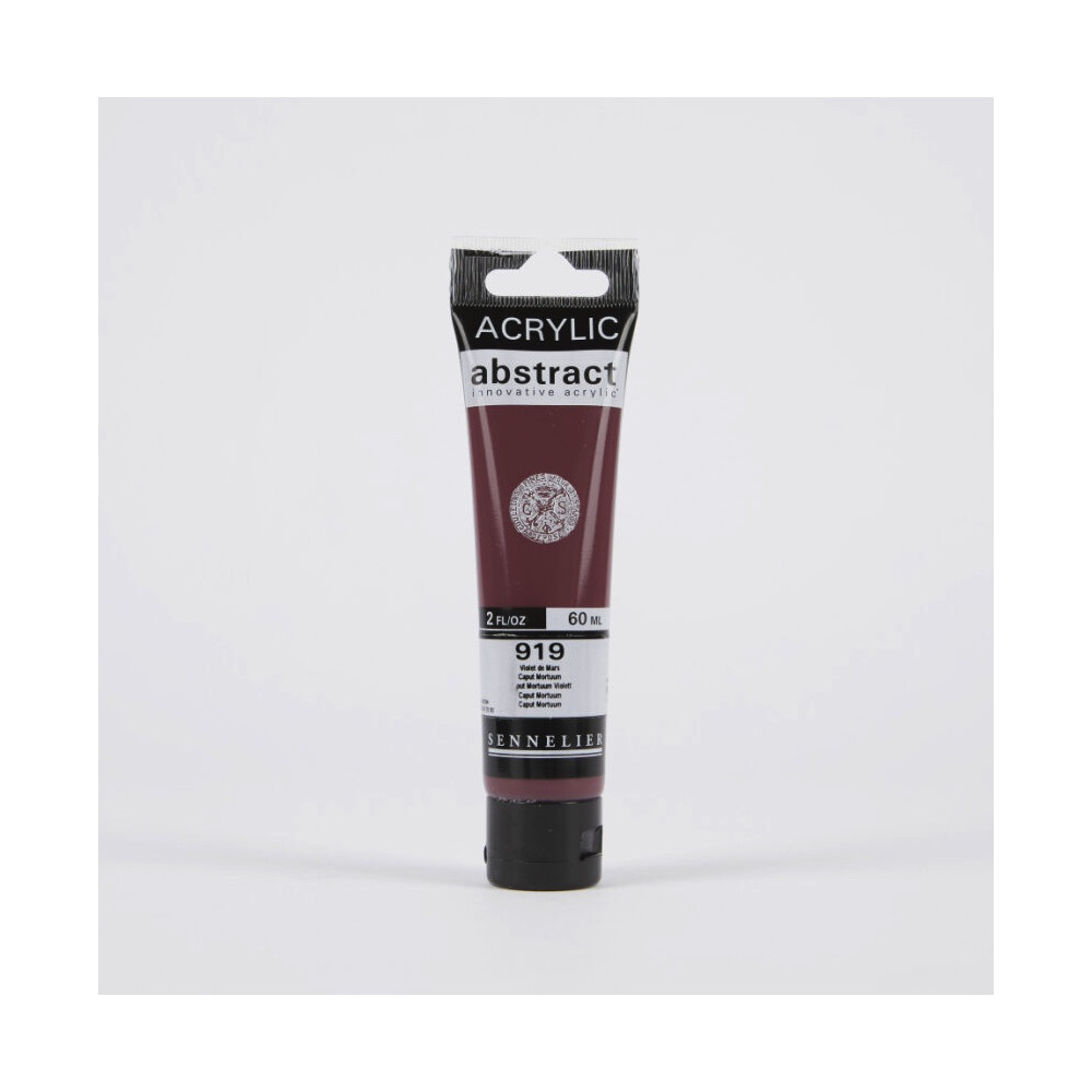 Abstract acrylic paint - Sennelier - 919, Caput Mortuum Violet, 60 ml
