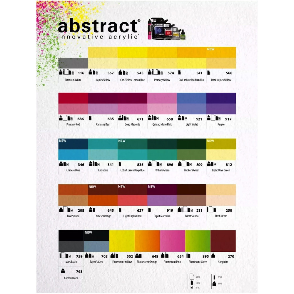 Abstract acrylic paint - Sennelier - 895, Fluorescent Green, 60 ml