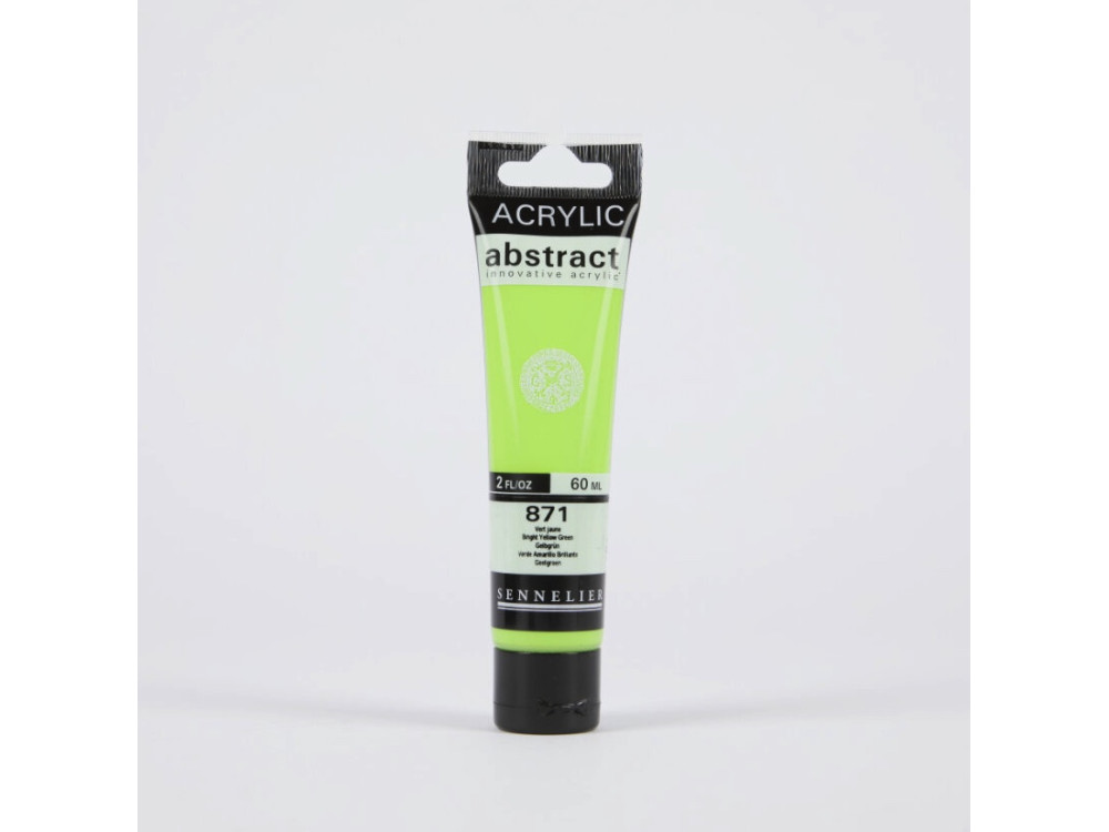 Abstract acrylic paint - Sennelier - 871, Bright Yellow Green, 60 ml