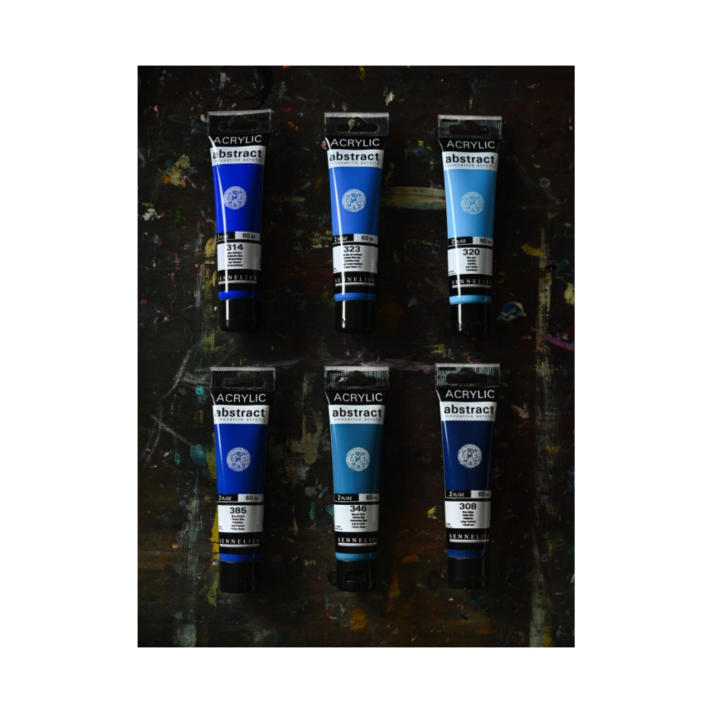 Abstract acrylic paint - Sennelier - 835, Cobalt Green Deep Hue, 60 ml