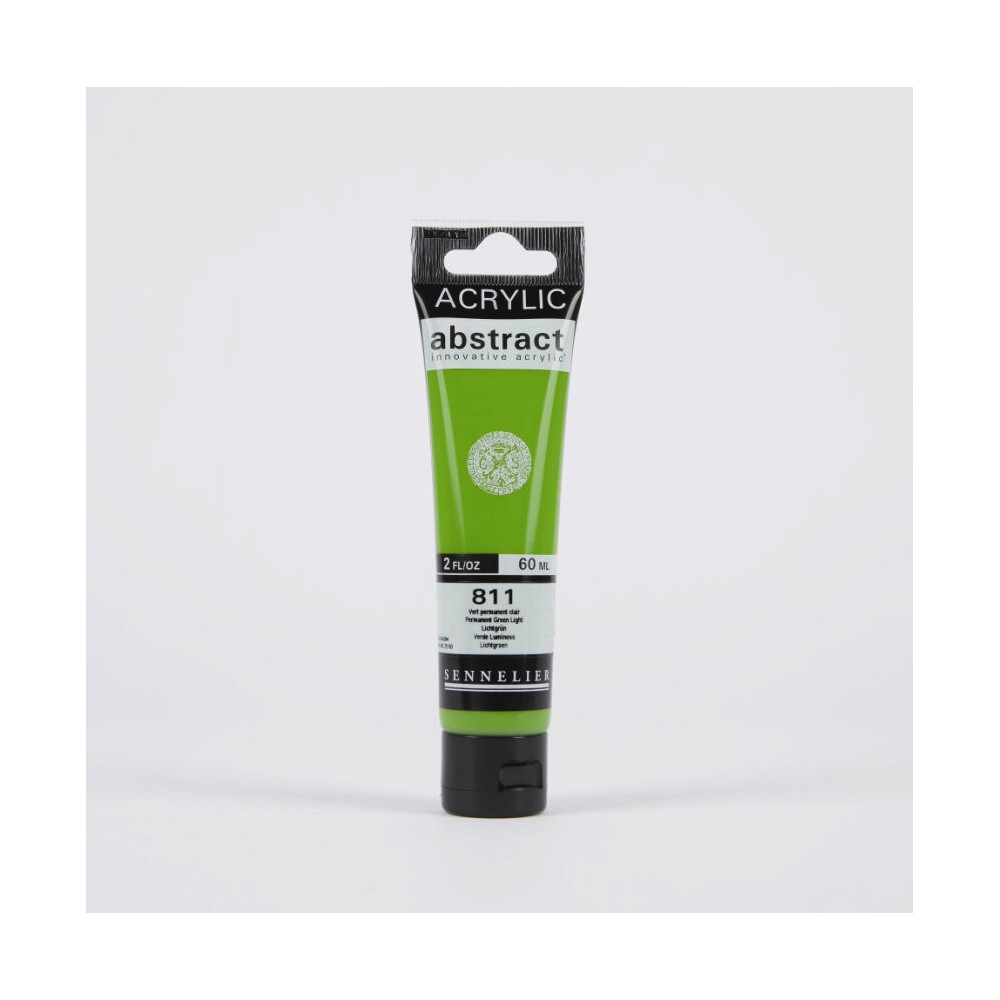 Abstract acrylic paint - Sennelier - 811, Permanent Green Light, 60 ml
