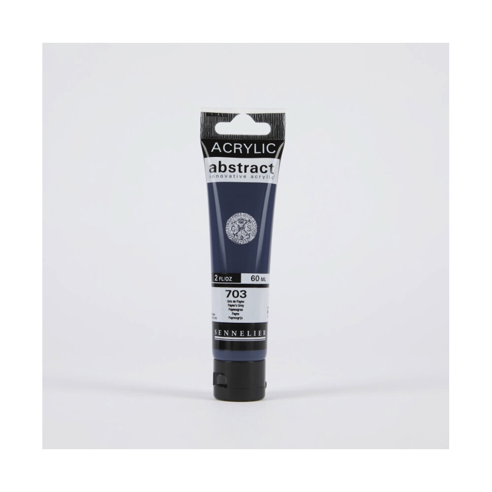 Abstract acrylic paint - Sennelier - 703, Payne's Grey, 60 ml