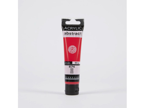 Abstract acrylic paint - Sennelier - 674, Vermilion, 60 ml