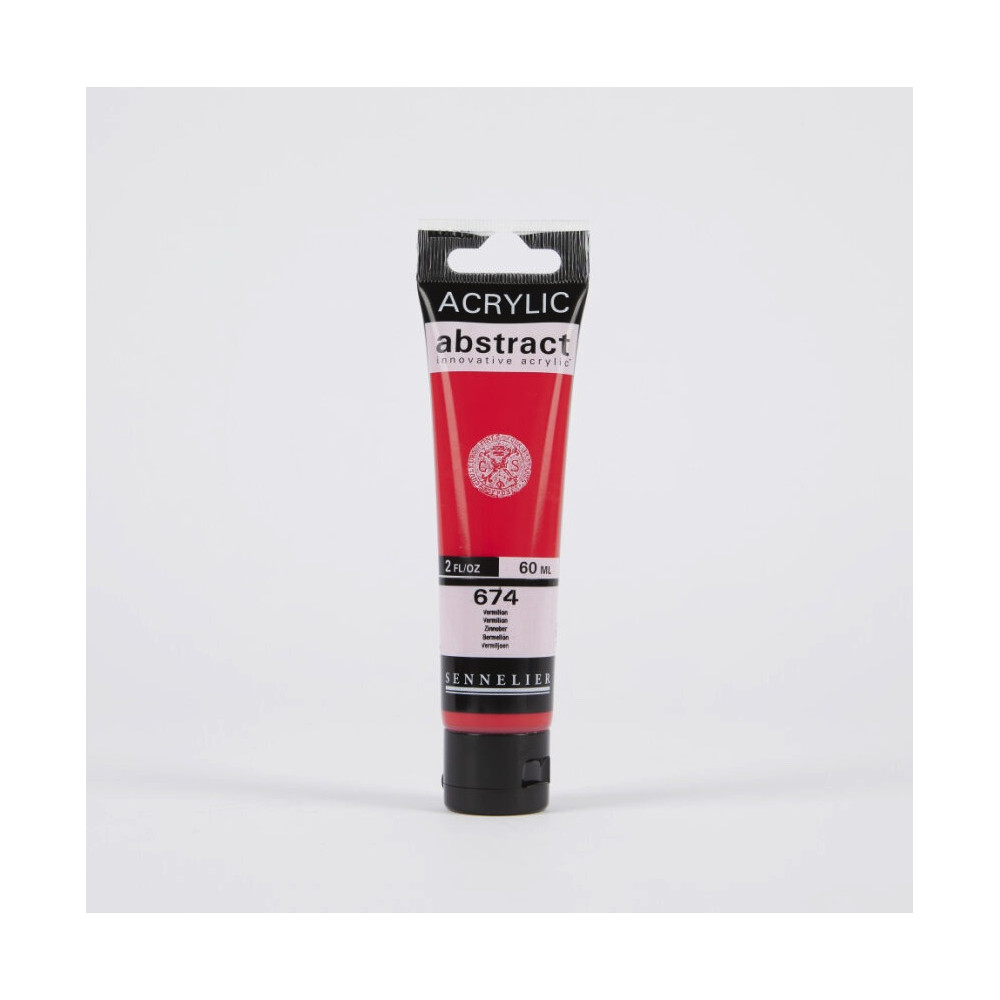Abstract acrylic paint - Sennelier - 674, Vermilion, 60 ml