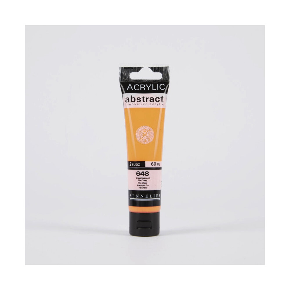 Abstract acrylic paint - Sennelier - 648, Fluorescent Orange, 60 ml