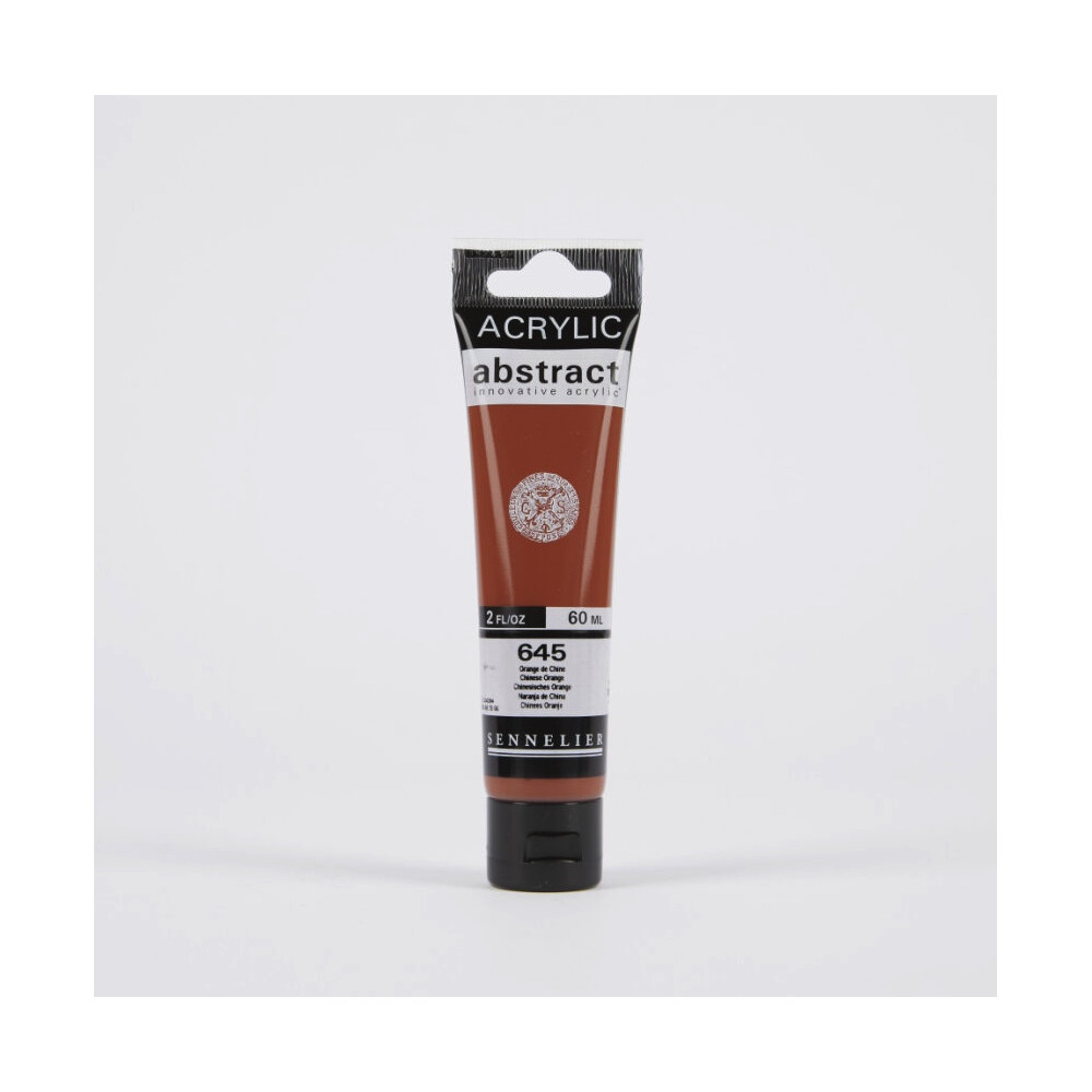 Abstract acrylic paint - Sennelier - 645, Chinese Orange, 60 ml
