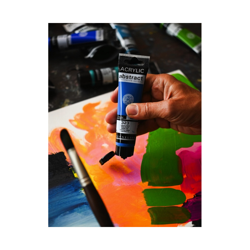 Abstract acrylic paint - Sennelier - 635, Carmine Red, 60 ml