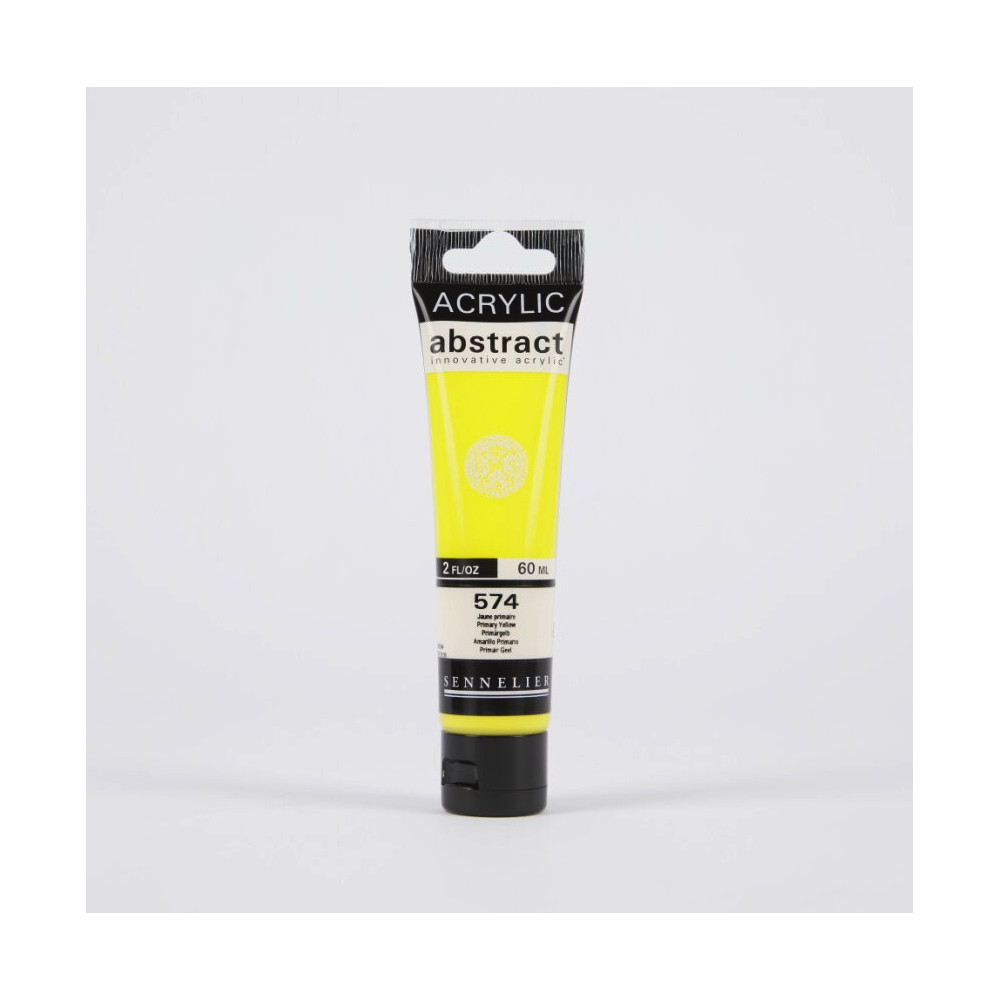 Abstract acrylic paint - Sennelier - 574, Primary Yellow, 60 ml