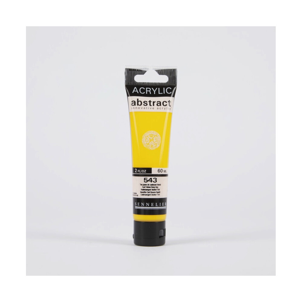 Abstract acrylic paint - Sennelier - 543, Cadmium Yellow Deep Hue, 60 ml
