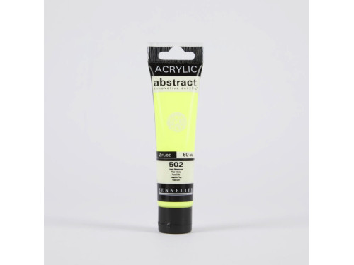 Abstract acrylic paint - Sennelier - 502, Fluorescent Yellow, 60 ml