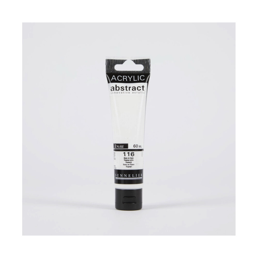 Abstract acrylic paint - Sennelier - 116, Titanium White, 60 ml