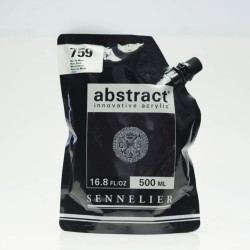 Abstract acrylic paint - Sennelier - 759, Mars Black, 500 ml