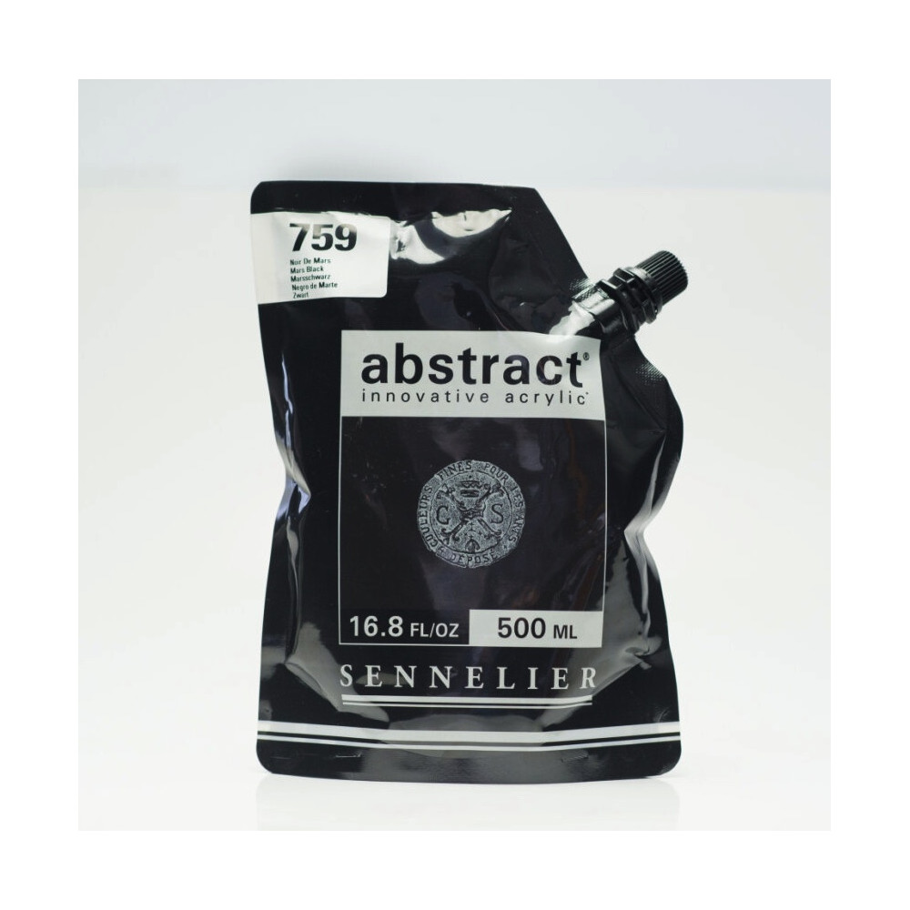 Farba akrylowa Abstract - Sennelier - 759, Mars Black, 500 ml