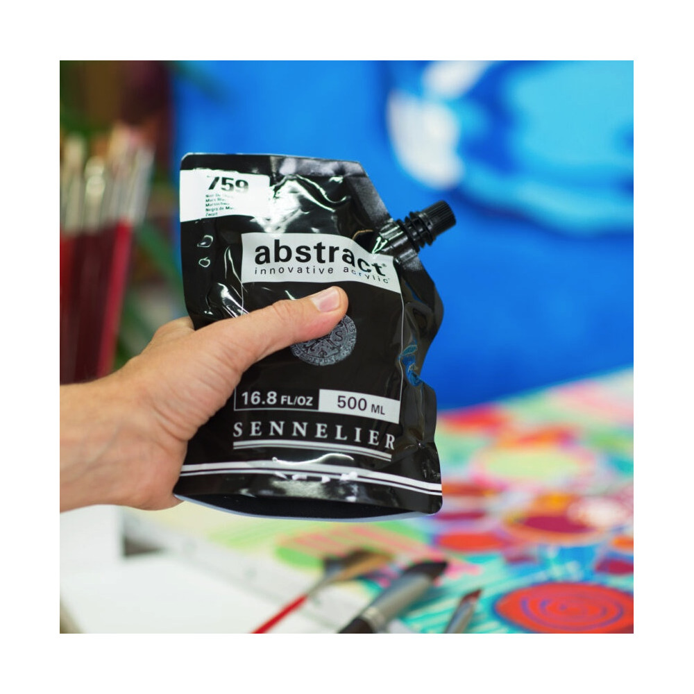 Farba akrylowa Abstract - Sennelier - 759, Mars Black, 500 ml